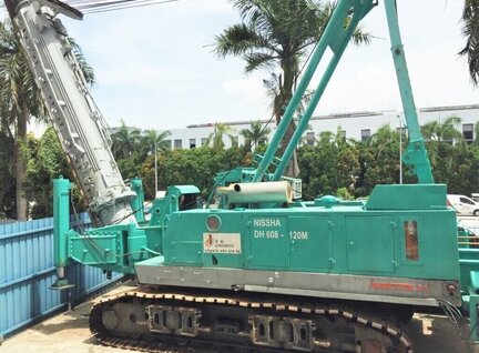 Used Nissha (Nippon Sharyo) DH 608 Pile Driver For Sale in Singapore